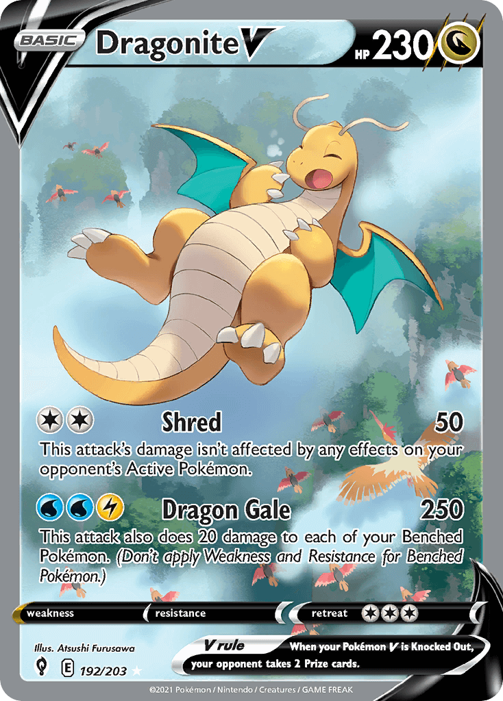 Nova Arceus Vstar Dragonite V For Brilliant Stars Pokemoncard