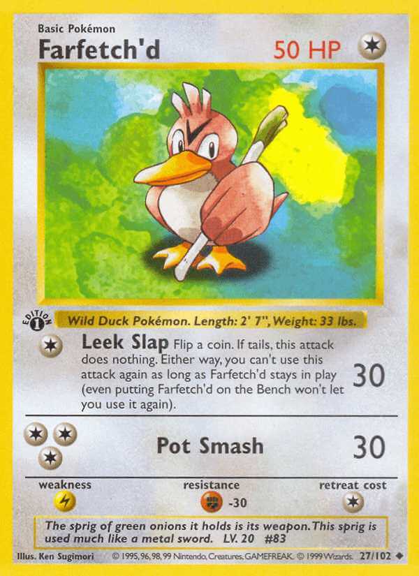 Pokémon Card Database - Base - #27 Farfetch'd