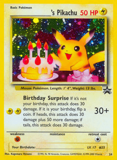 Card: _____'s Pikachu