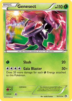 Card Genesect-EX 97/101 da coleção Plasma Blast