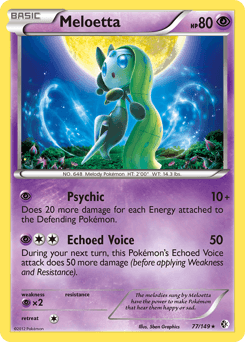 Pokemon Trading Card Game PROMO CARD: MELOETTA - XY193 - BLACK