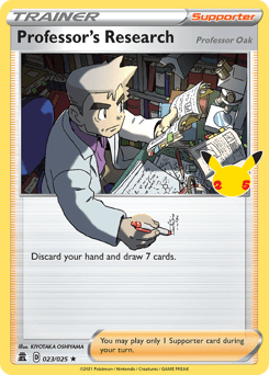 Card: Professor’s Research (Professor Oak)