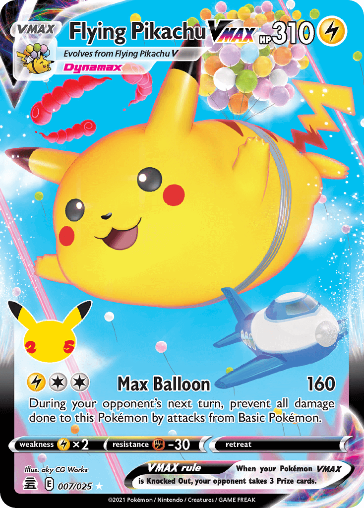 new-pok-mon-tcg-25th-anniversary-cards-revealed-for-flying-pikachu-vmax