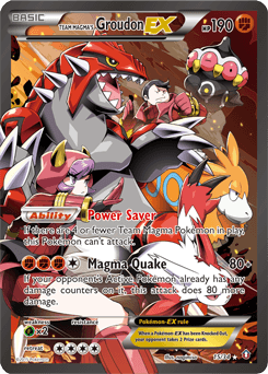 Card: Team Magma's Groudon-EX