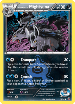 Card: Team Aqua's Mightyena