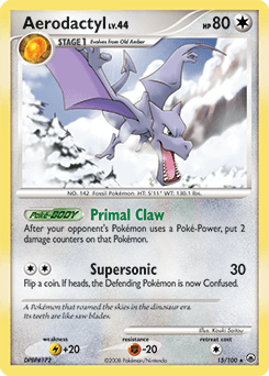 Carta Pokemon Aerodactyl Ex Original (condição Sp)