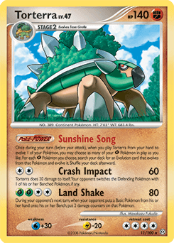 PrimetimePokemon's Blog: Pokemon Card of the Day: Torterra Lv. X (Diamond  and Pearl)