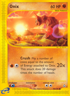 Onix RG 42  Pokemon TCG POK Cards