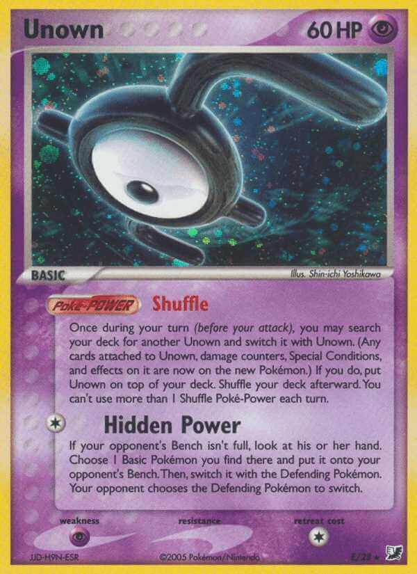 Unown (ex10-D) - Pokémon Card Database - PokemonCard