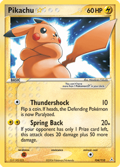 Card: Pikachu Star