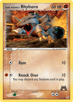 Card: Team Magma's Rhyhorn