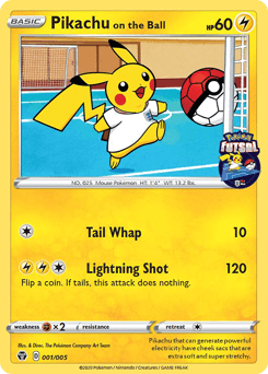 Card: Pikachu on the Ball