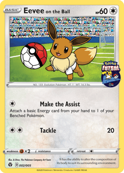 Card: Eevee on the Ball