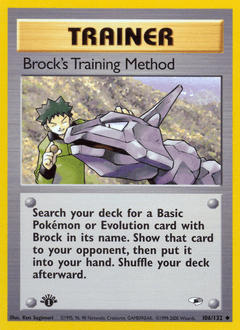Card: Brock's Training Method