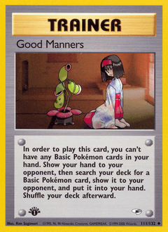 Card: Good Manners
