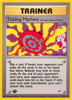 Card: Tickling Machine