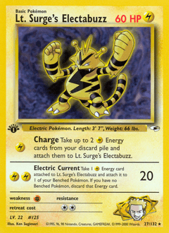 Card: Lt. Surge's Electabuzz