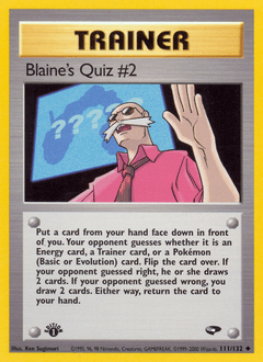 Card: Blaine's Quiz #2