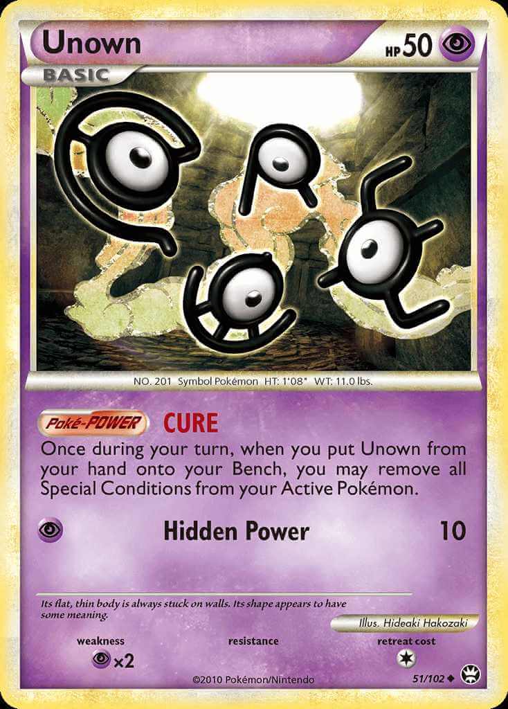 Checklist Basic Pokemon - 2010 - Unown