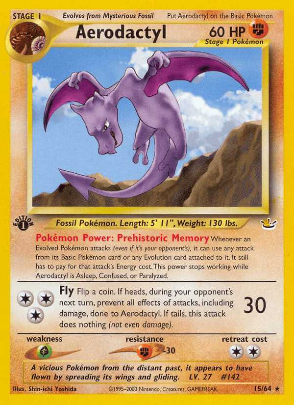 Aerodactyl DEX 53  Pokemon TCG POK Cards