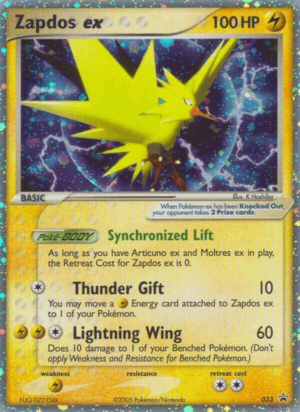 Zapdos Ex np 33 Pok mon Card Database PokemonCard