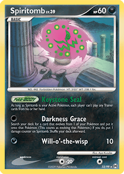 Spiritomb 10/102 Holo Rare HGSS Triumphant Pokemon Card Values - MAVIN