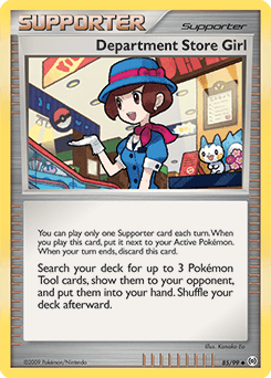 Card: Department Store Girl