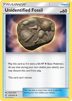 Card: Unidentified Fossil