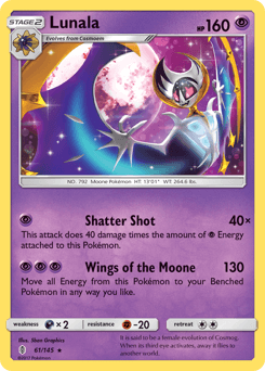 Pokemon TCG - SM1M - 062/060 (SR) - Lunala GX