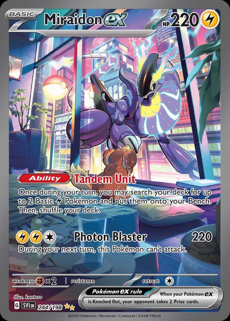 Deck Miraidonex Flaaffy Box Scarlet Violet Pokemon TCG PokemonCard
