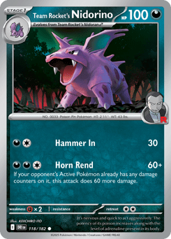 Card: Team Rocket's Nidorino
