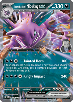 Card: Team Rocket's Nidoking ex