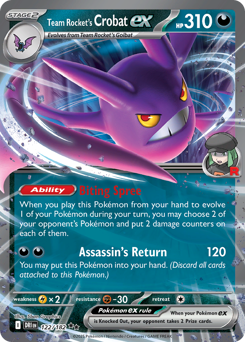 Card: Team Rocket's Crobat ex