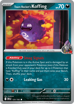 Card: Team Rocket's Koffing
