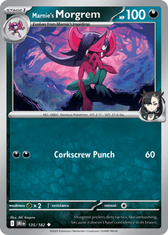 Marnie's Morpeko 020/019 Marnie's Morpeko & Grimmsnarl ex