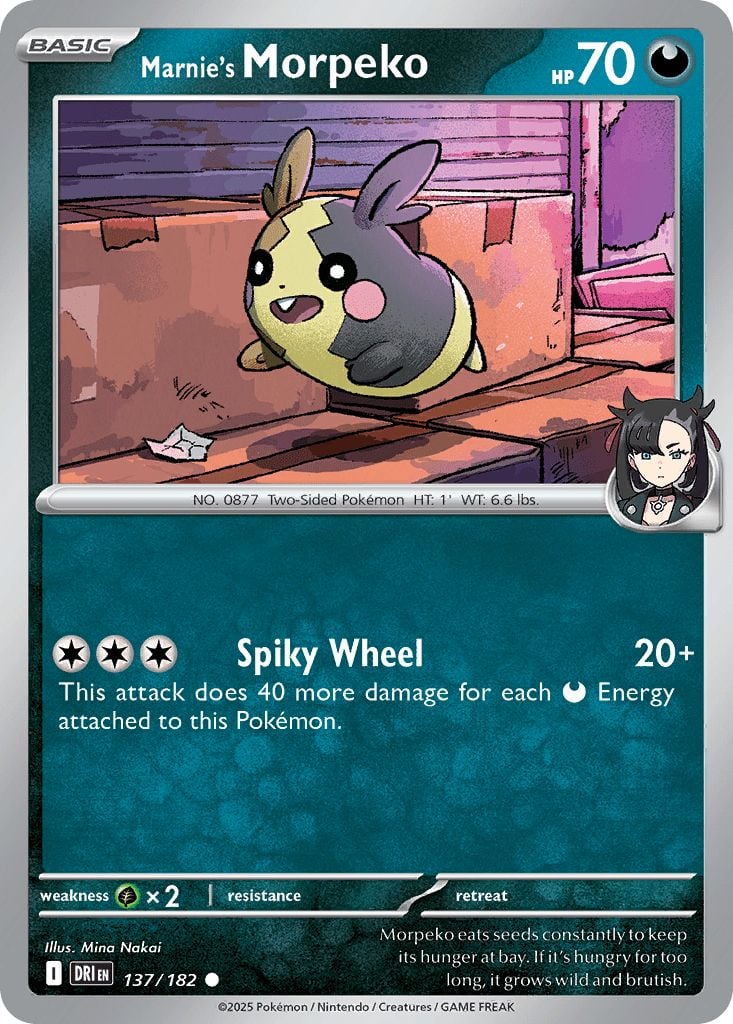 Marnie's Morpeko (sv10-137) - Pokémon Card Database