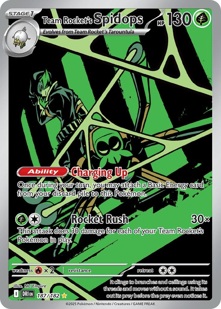 Team Rocket's Spidops (sv10-187) - Pokémon Card Database - PokemonCard