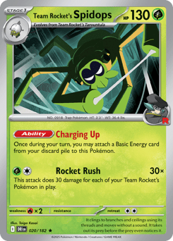 Card: Team Rocket's Spidops
