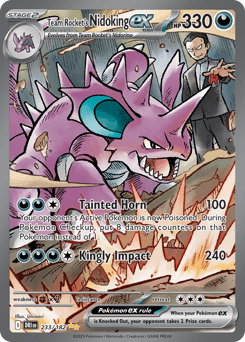 Card: Team Rocket's Nidoking ex
