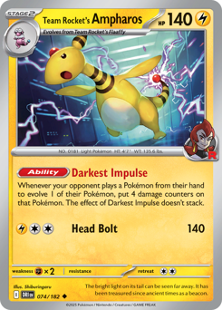 Card: Team Rocket's Ampharos
