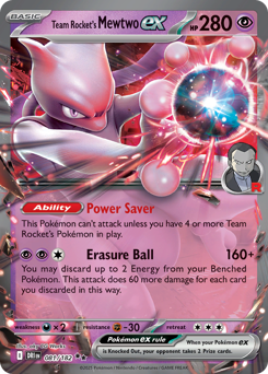 Card: Team Rocket's Mewtwo ex