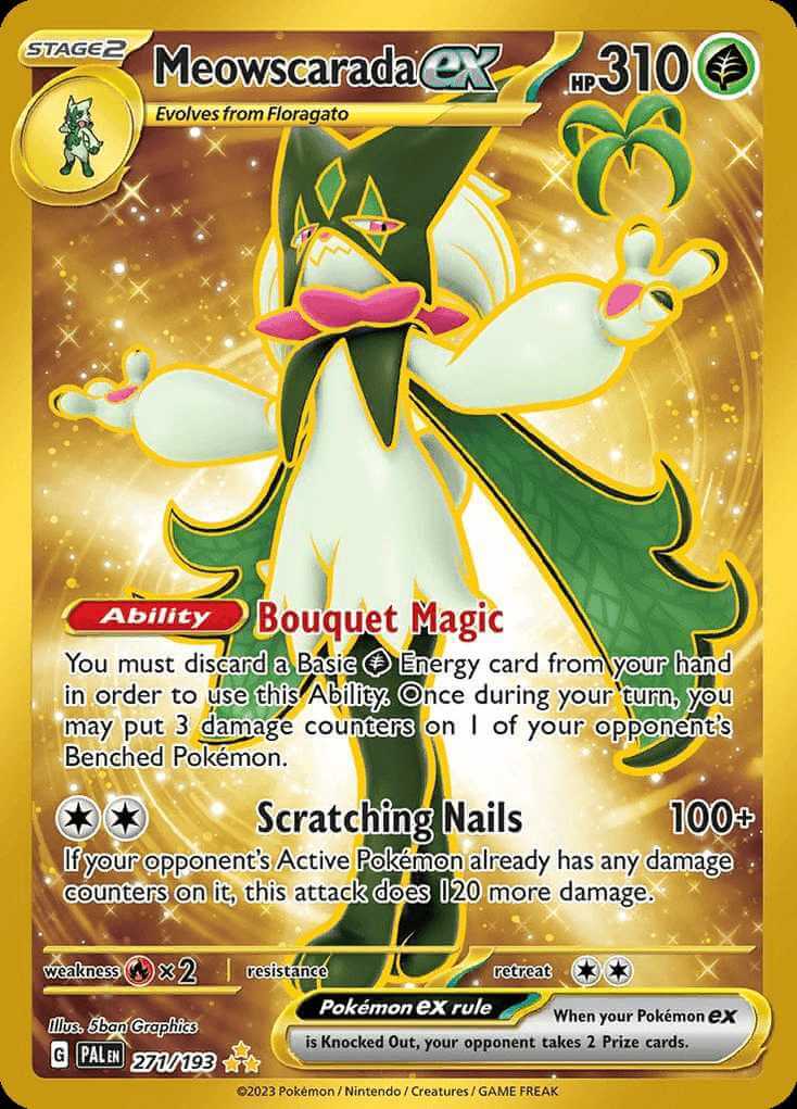 Take a look at the full deck list of the Meowscarada ex and Radiant Al, Pokemon TCG