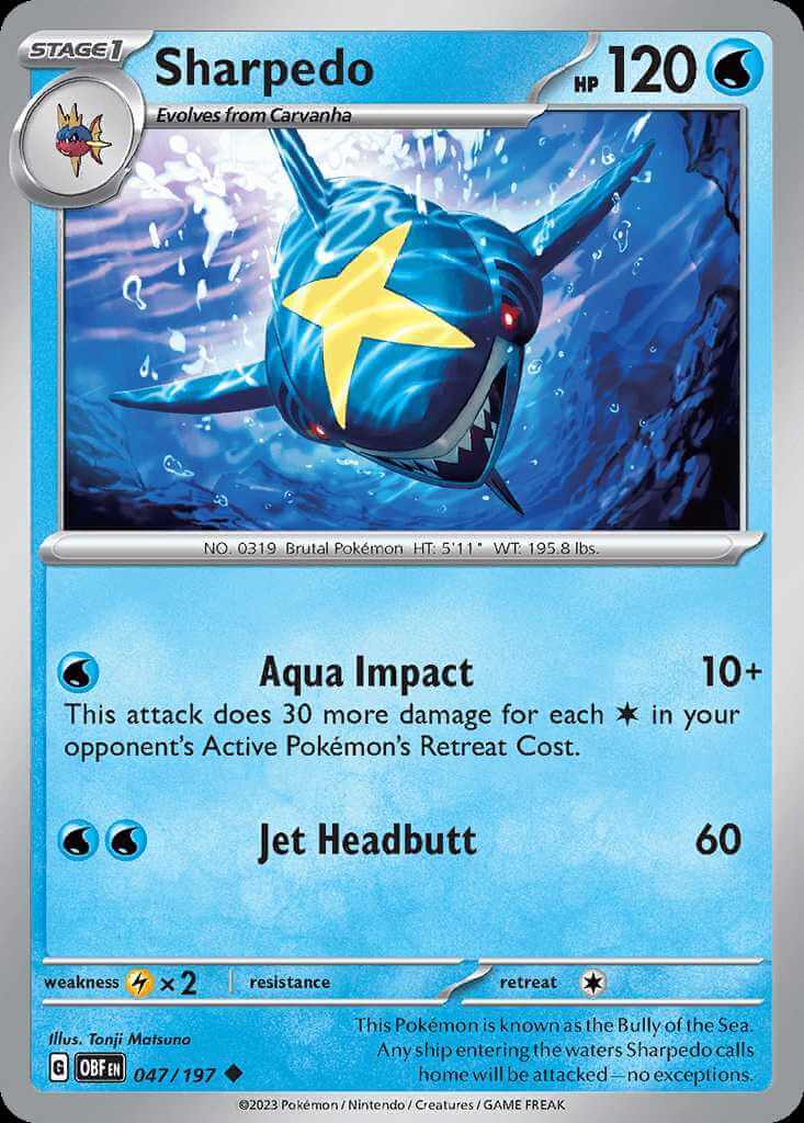 CARD POKEMON POKEDEX EF VOL. I #49 SHARPEDO & CRADILY 2022 Hoenn