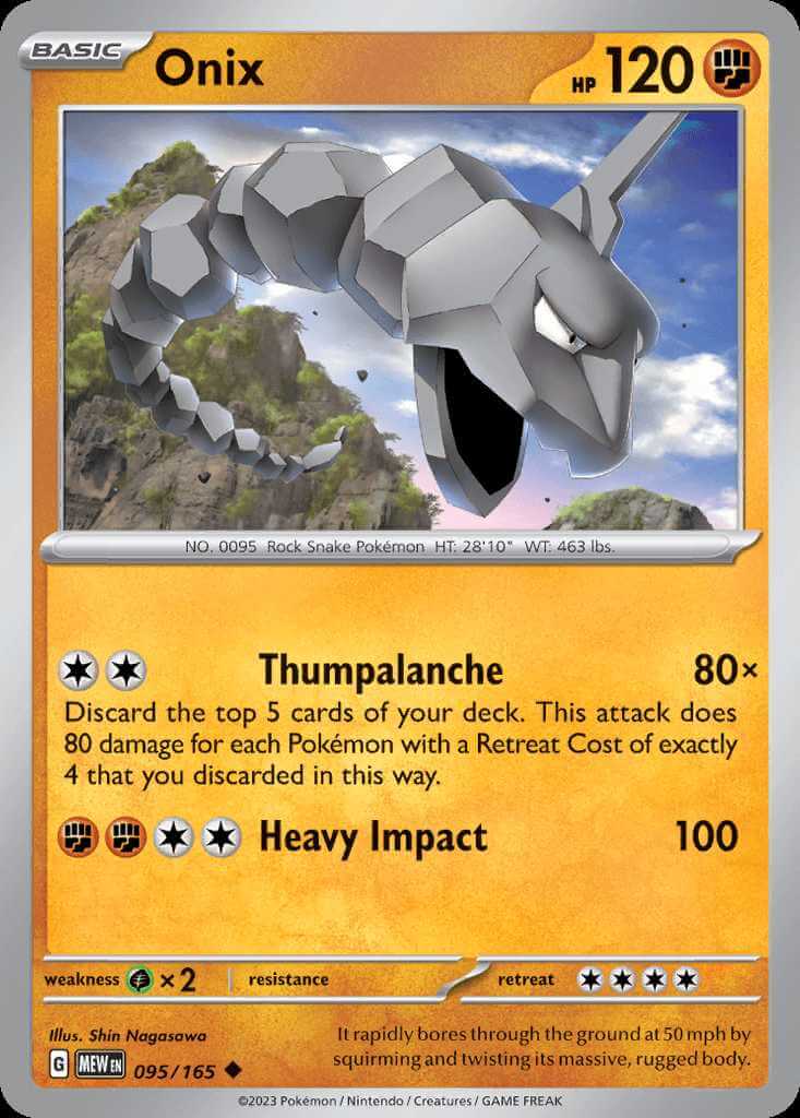 Onix (sv3pt5-95) - Pokémon Card Database - PokemonCard