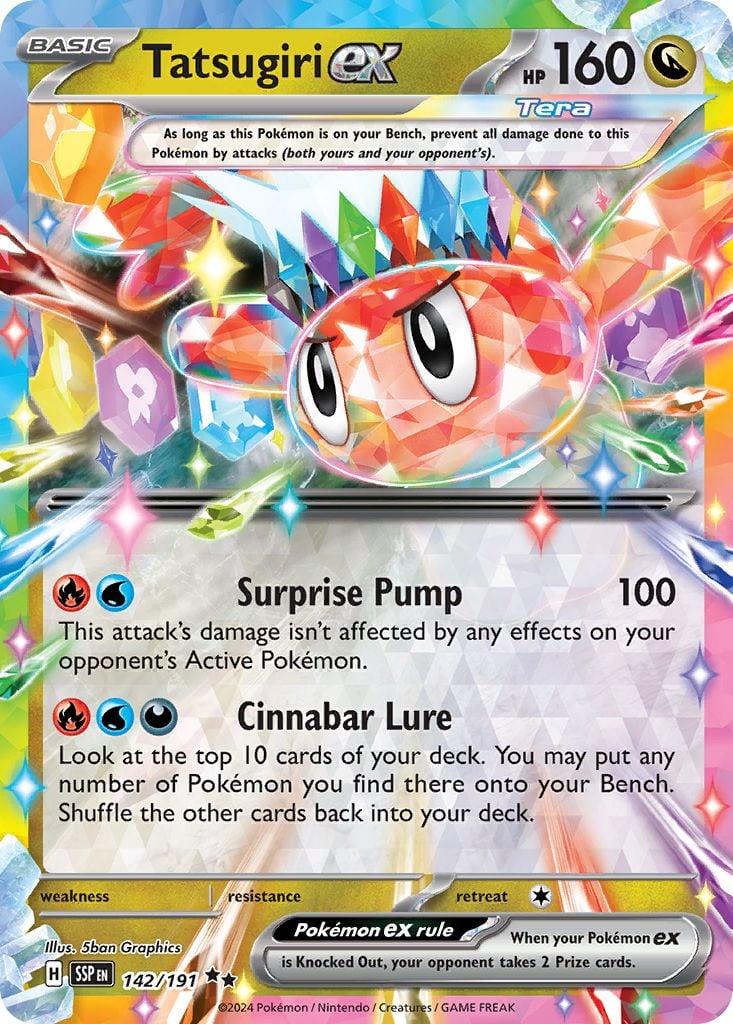 Tatsugiri ex (sv8-142) - Pokémon Card Database - PokemonCard