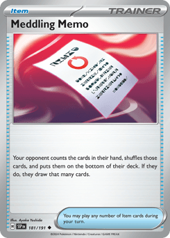 Card: Meddling Memo