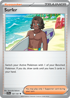Card: Surfer