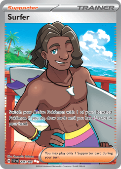Card: Surfer