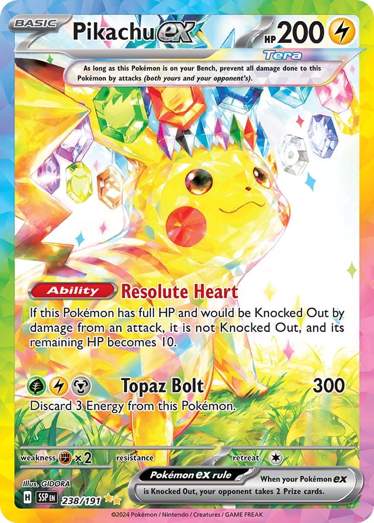 Pikachu ex (sv8-238) - Pokémon Card Database - PokemonCard