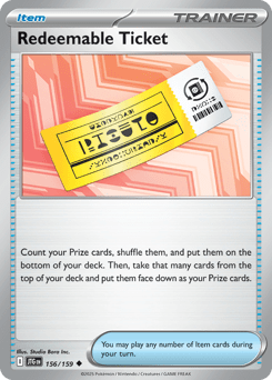 Card: Redeemable Ticket